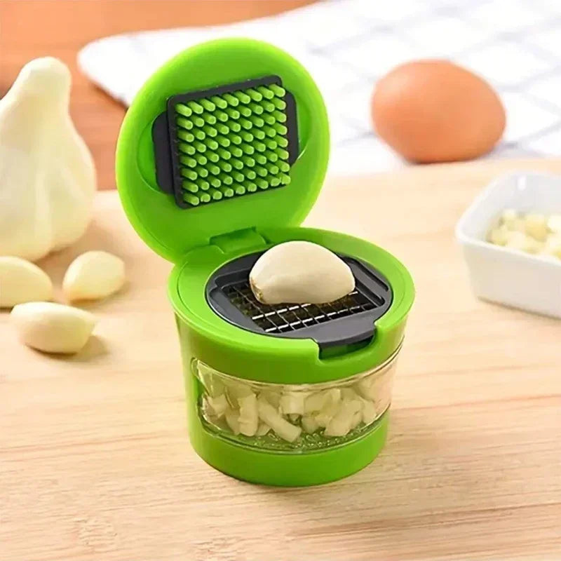 Multi-functiongarlic Press Stainless Steel Garlics Cutting Cooking
