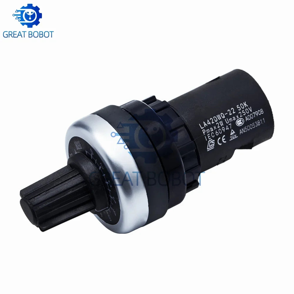 LA42DWQ-22 Rotary Potentiometer 22mm | 1K–500K for Arduino