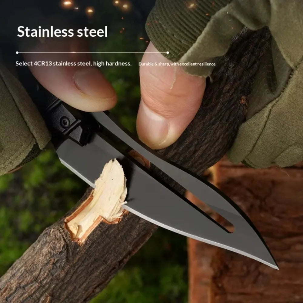 Stainless Steel Folding Pocket Knife – Camping & Kitchen