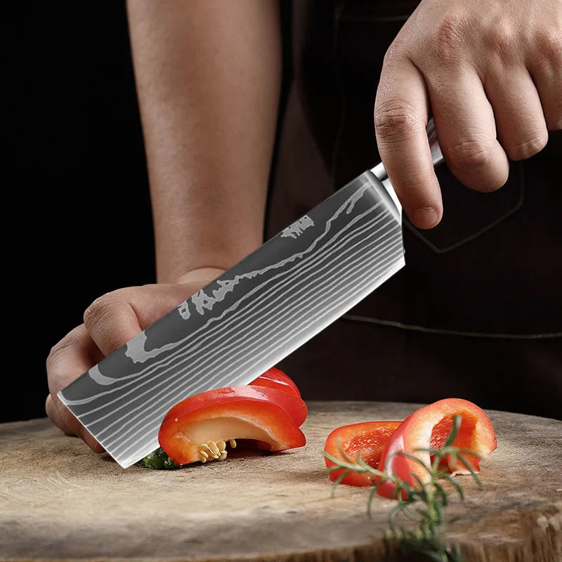 InLeung Damascus Chef Knife – Sharp Stainless Steel Kitchen Knife