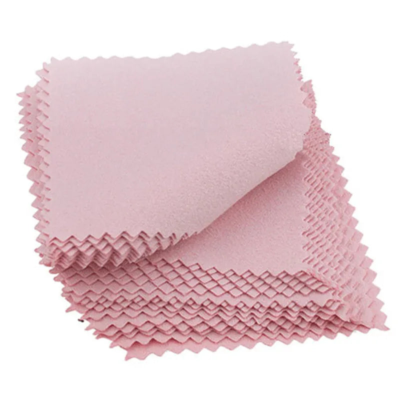 50-Pc Silver & Jewelry Polishing Cloth Set – Anti-Tarnish