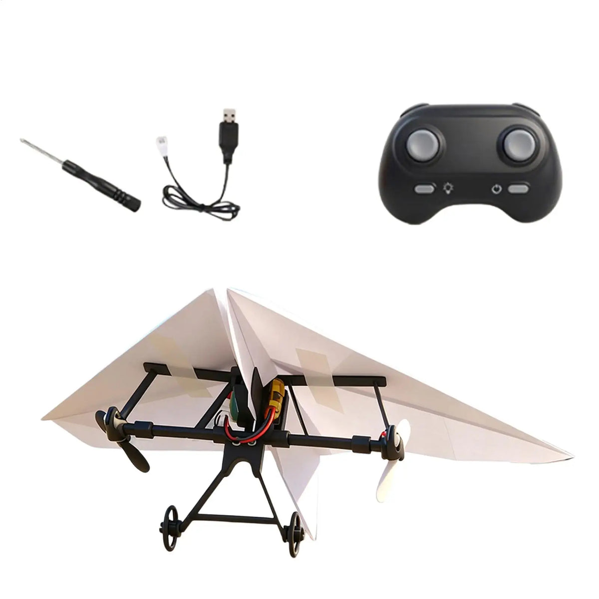 DIY RC Paper Airplane Kit with Gyro Stabilizer | Kids RC Toy