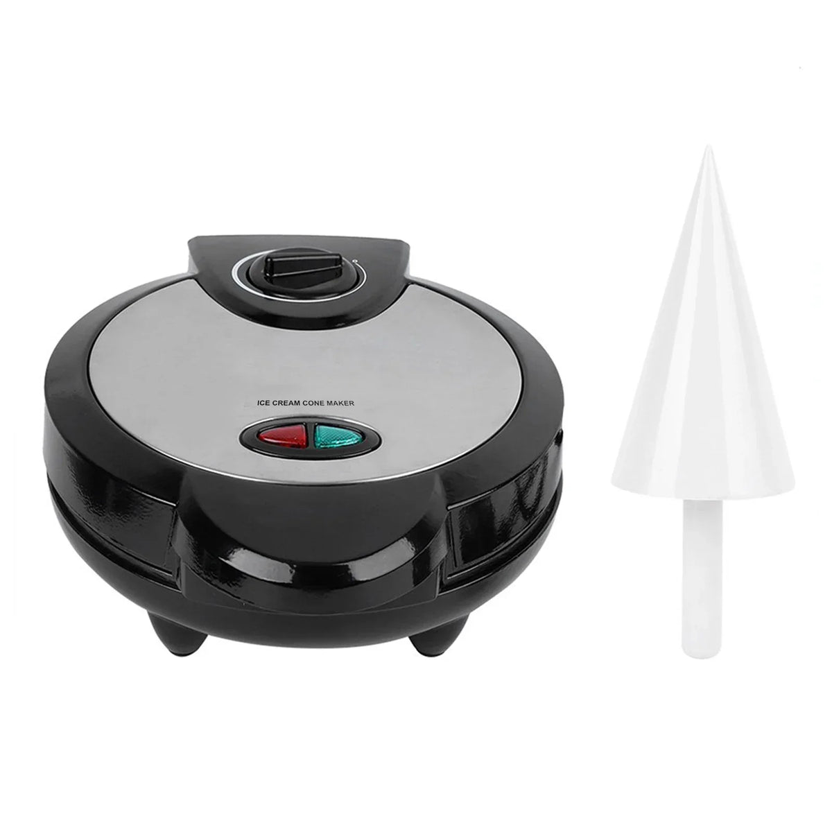 URGGU 1200W Nonstick Electric Ice Cream Cone & Waffle Maker