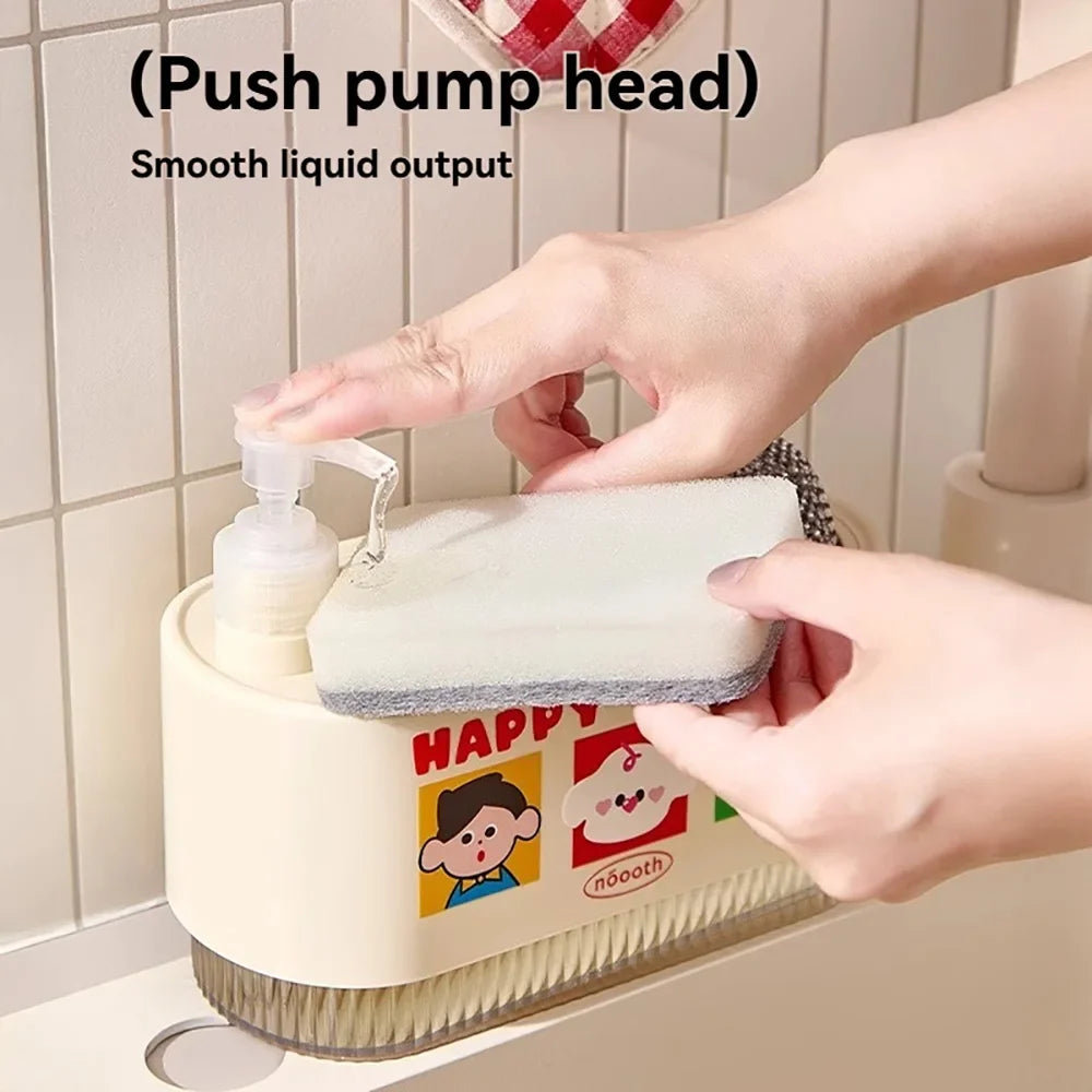 Kitchen Soap Dispenser & Sponge Holder – Sink Organizer