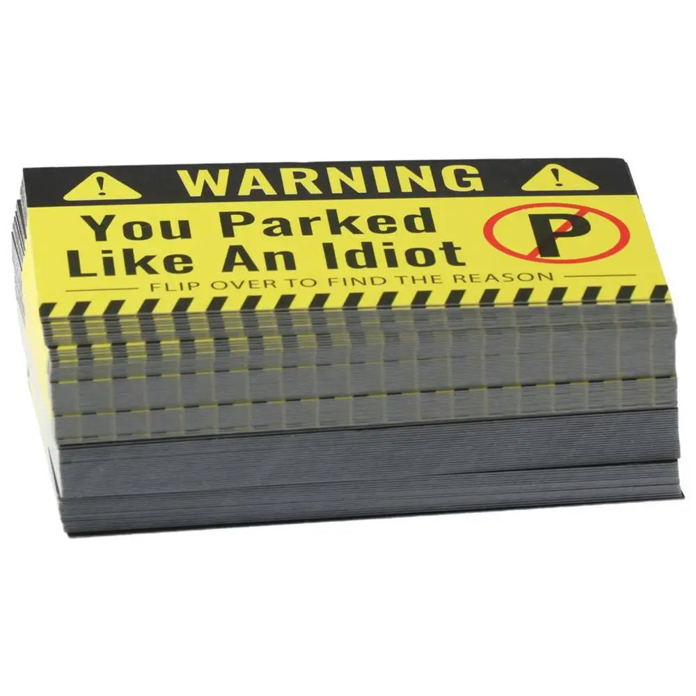 100 Funny Bad Parking Cards – Multi-Violation Notice Pack