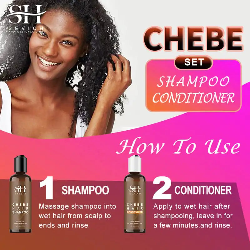 SEVICH Chebe Hair Growth Shampoo & Conditioner Set | Anti Hair Loss