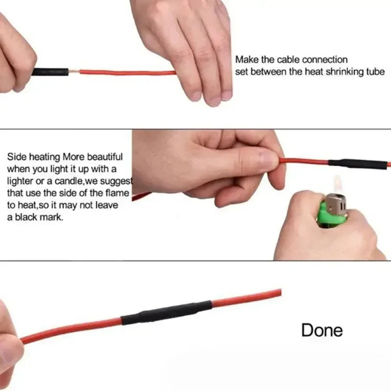 Heat Shrink Tubing Kit – 5 Colors 8 Sizes 2:1 Wire Insulation