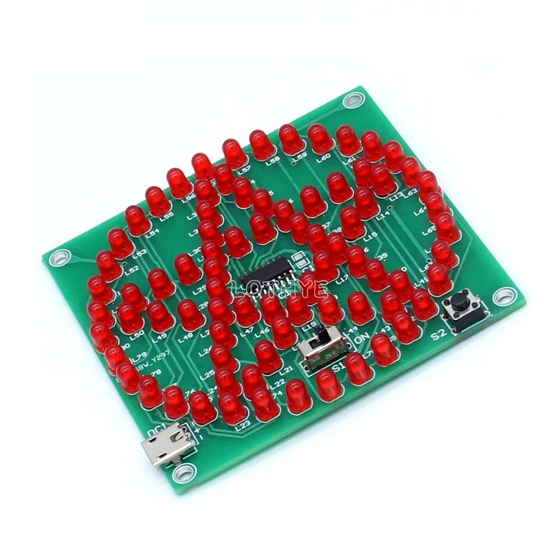 80 LED Star Flowing Light DIY Electronic Kit | Microcontroller