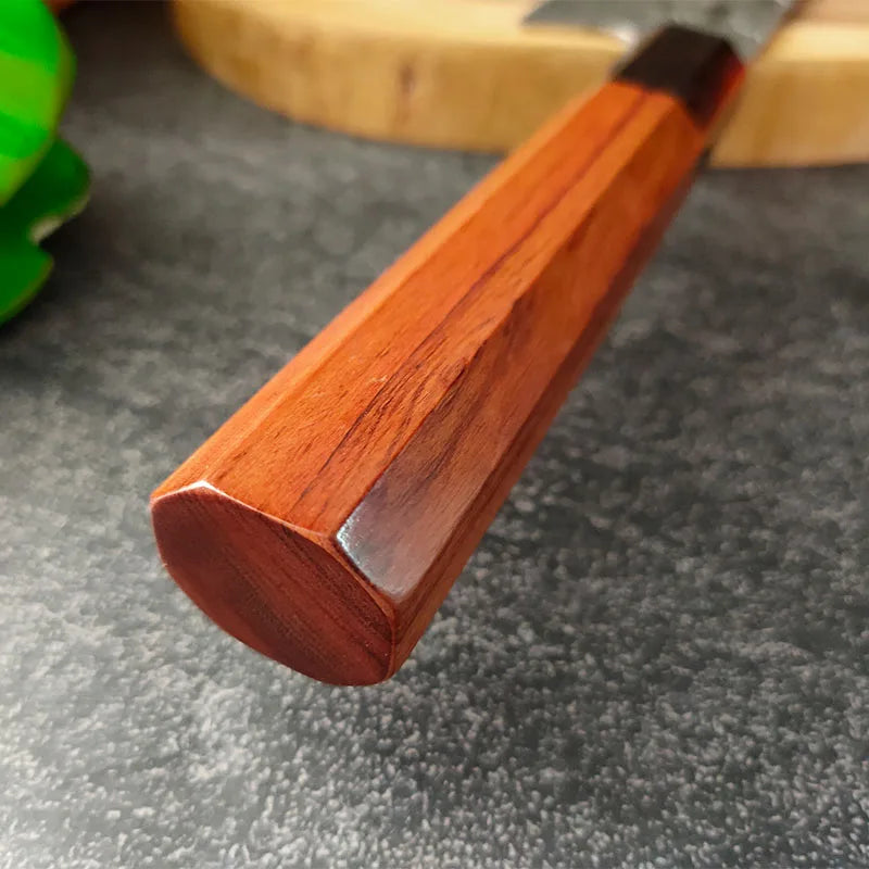 Hand Forged Japanese Chef Knife – Stainless Steel Wood Handle