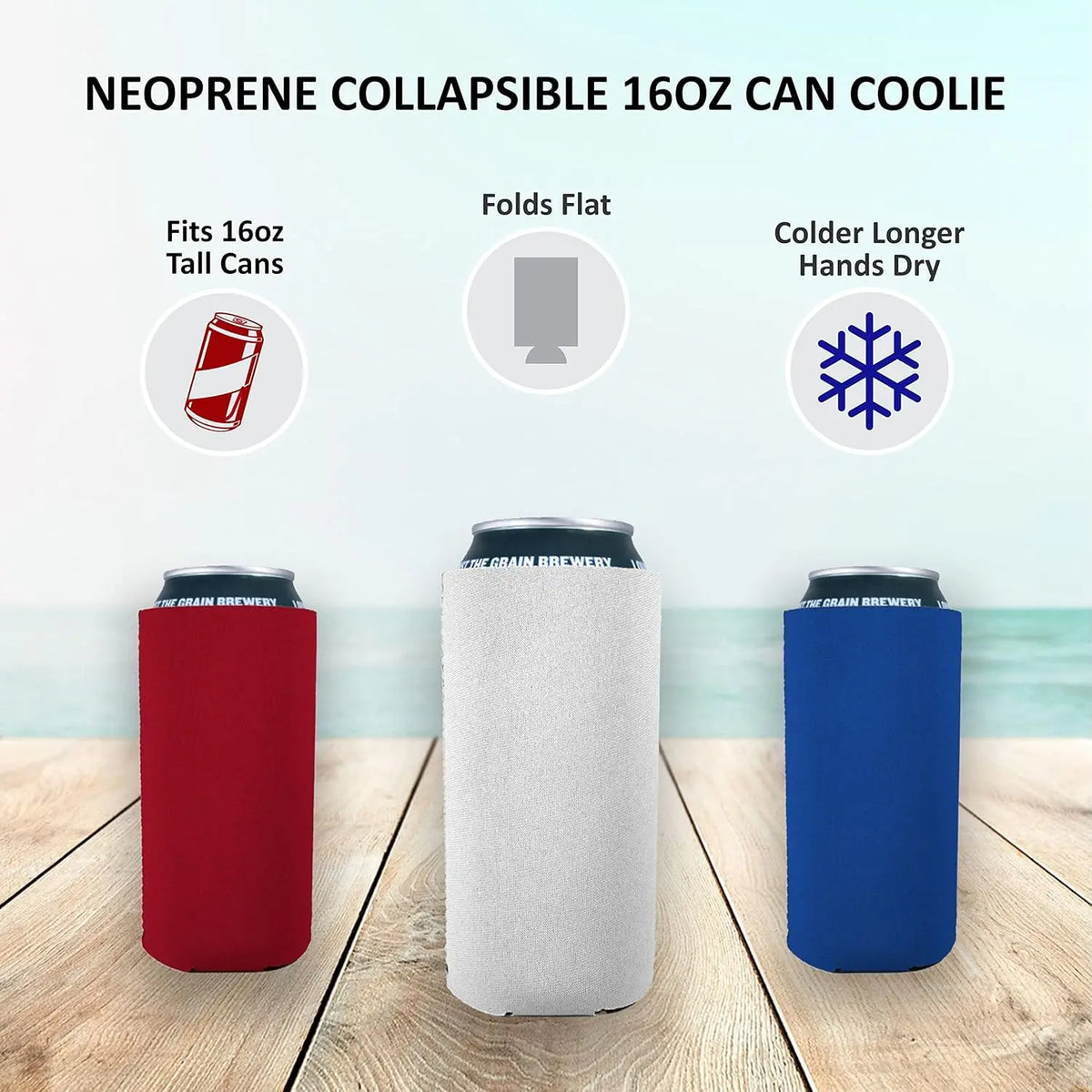 500mlCan Cooler Sleeves Beer Energy Drink Blank Skinny Premium