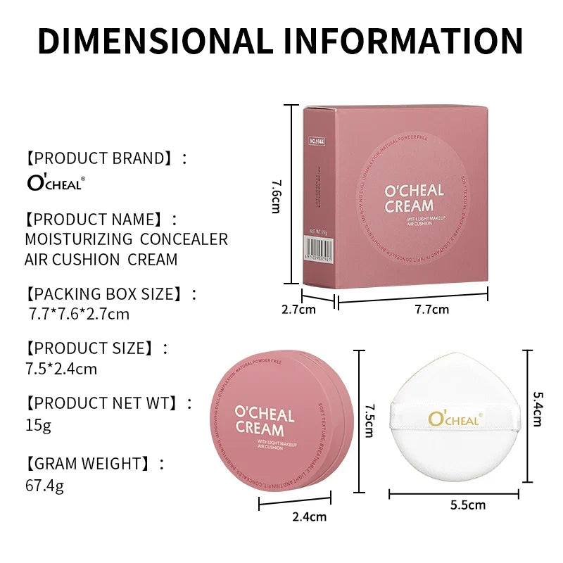 O'CHEAL CC Cream Cushion Foundation – Concealer BB Cream