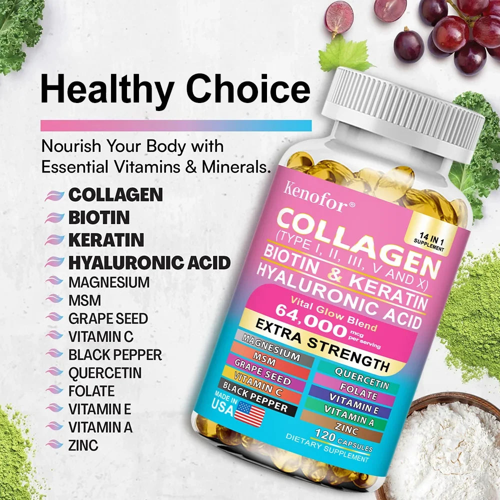 Kenofor Complex Collagen Capsules – Skin, Hair, Nails & Joints