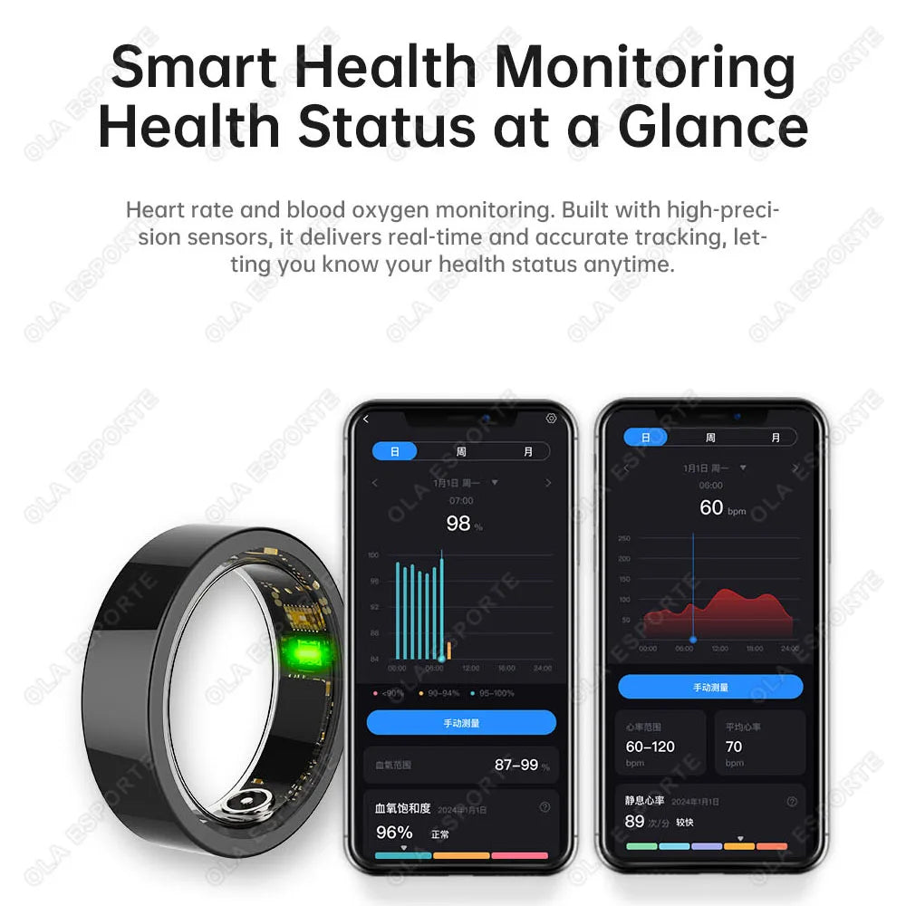 Smart Ring – Heart Rate, Sleep & SpO₂ Monitor | 5ATM