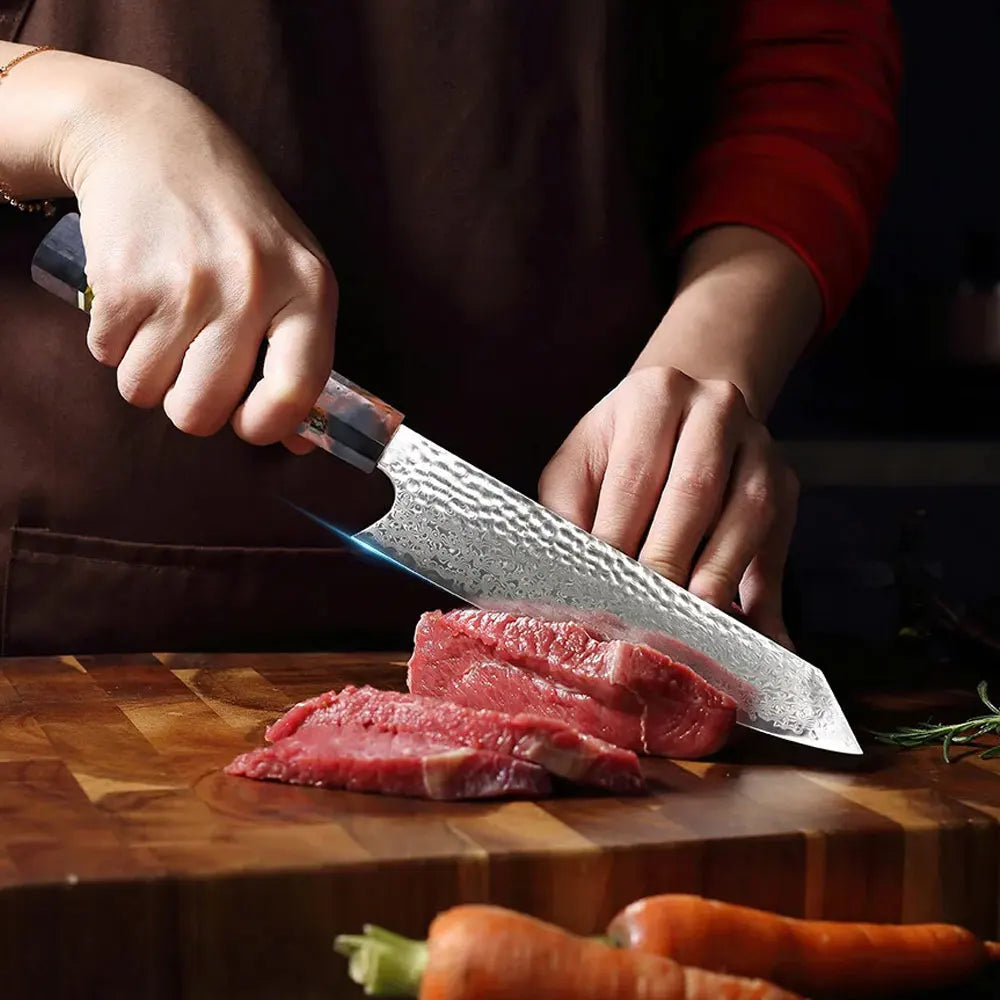 YRIDEFE 8" Damascus Chef Knife – 67-Layer VG10 Steel