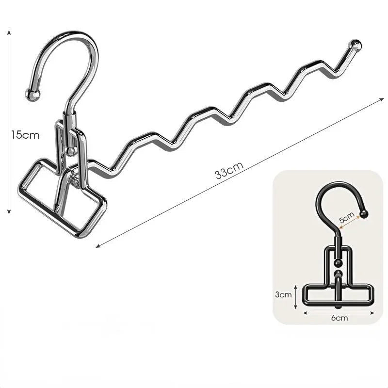 Folding Stainless Steel Clothes Hanger – Travel & Home Use