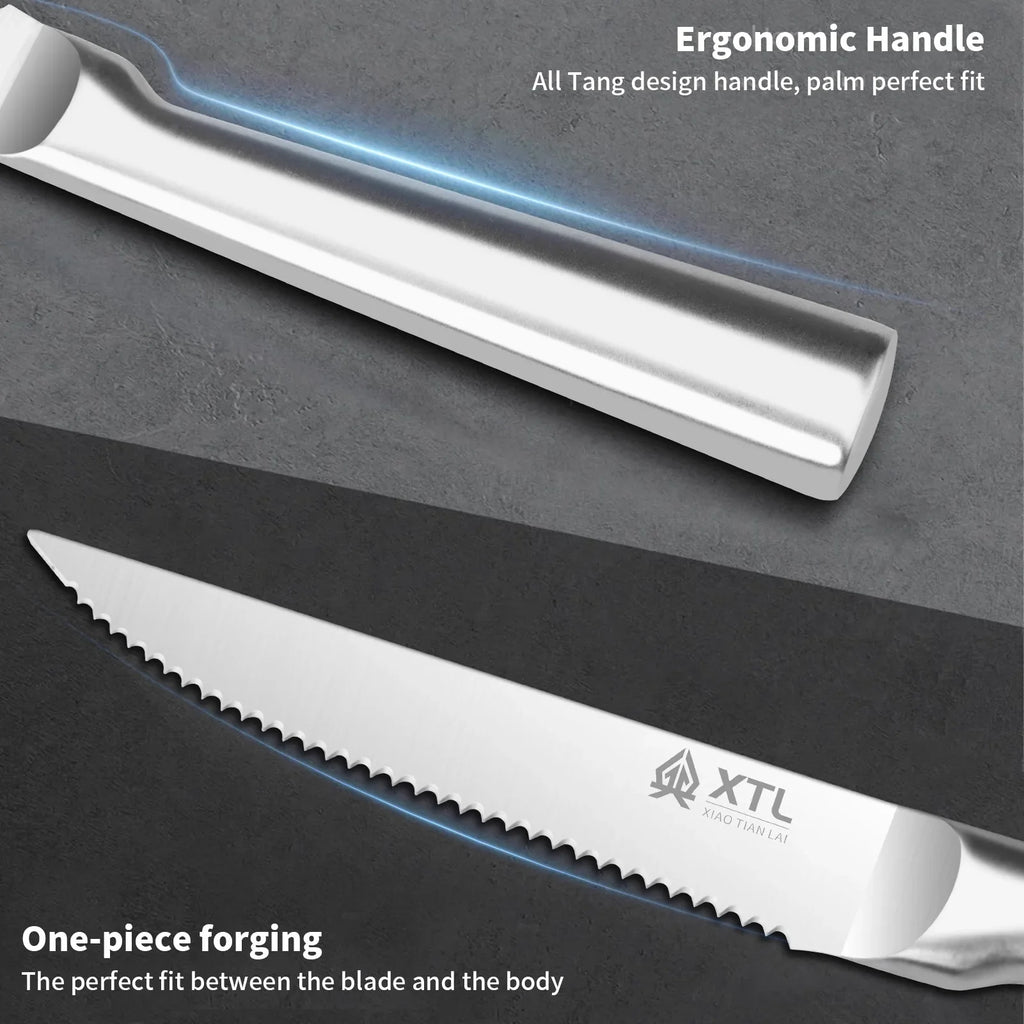 PLYS Stainless Steel Steak Knife Set – 4, 6 or 8 Piece