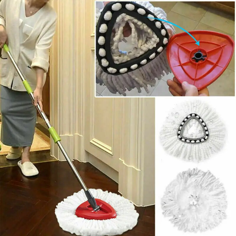 Microfiber Spin Mop Replacement Head | 360° Easy Wring Refill
