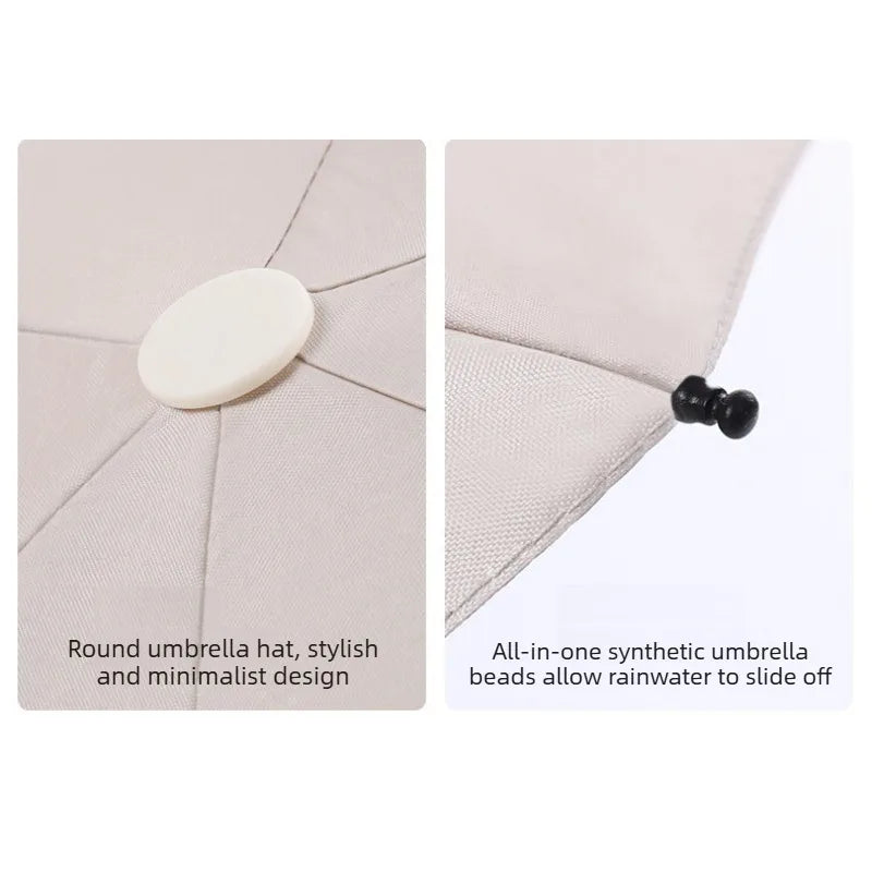 Mini Capsule Folding Umbrella UPF50+ Portable Sun & Rain