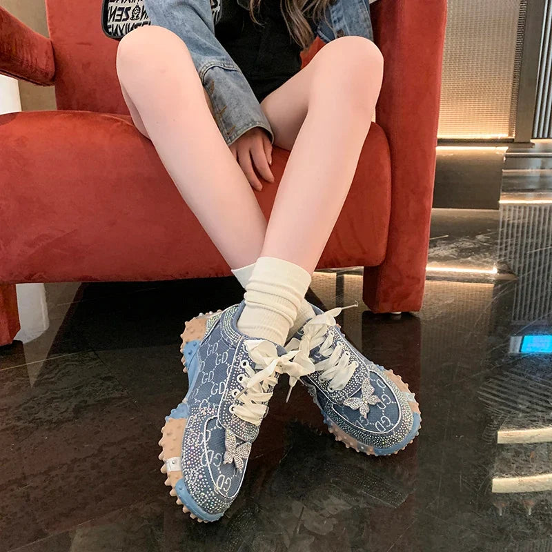 MCDV Women's Rhinestone Sneakers – Luxury Fashion Shoes