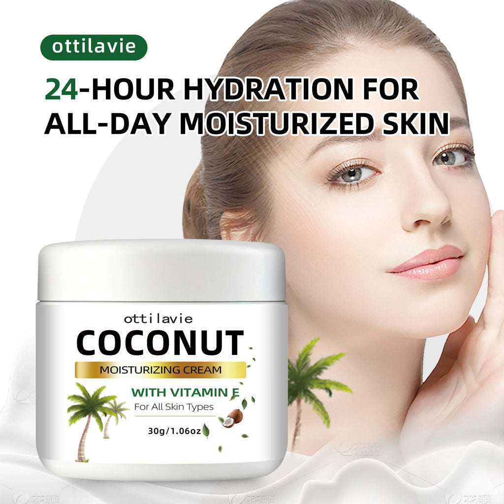 Ottilavie Coconut Cream – 24-Hr Moisture, Vitamin E & Collagen