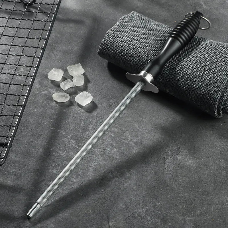 COOKCRAZE Knife Sharpening Rod – Anti-Slip Stainless Steel