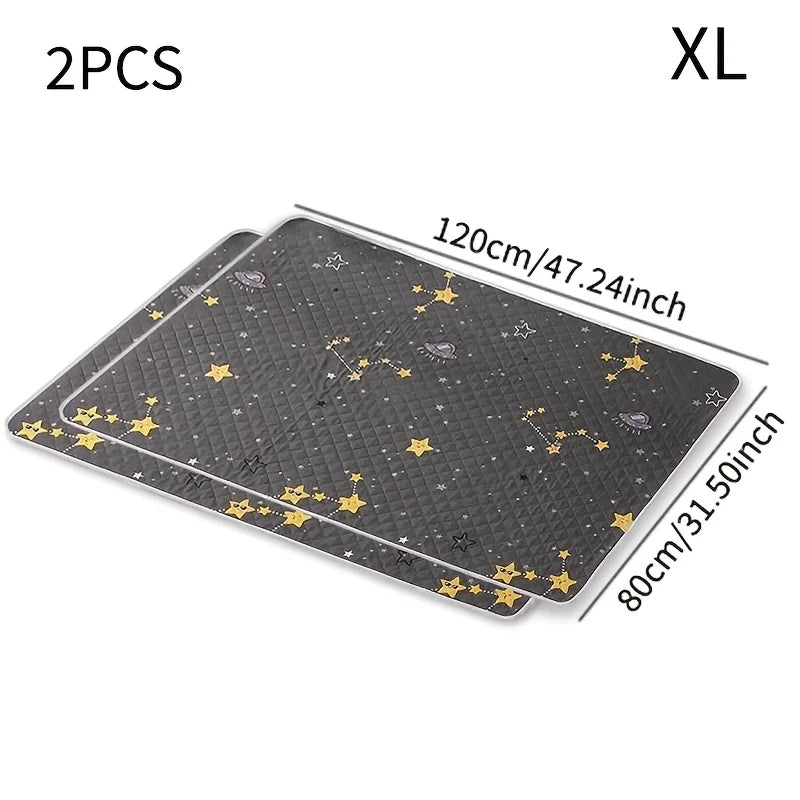 KEMORELA 2-Pack Reusable Dog Training Mats – Washable Pet Pads