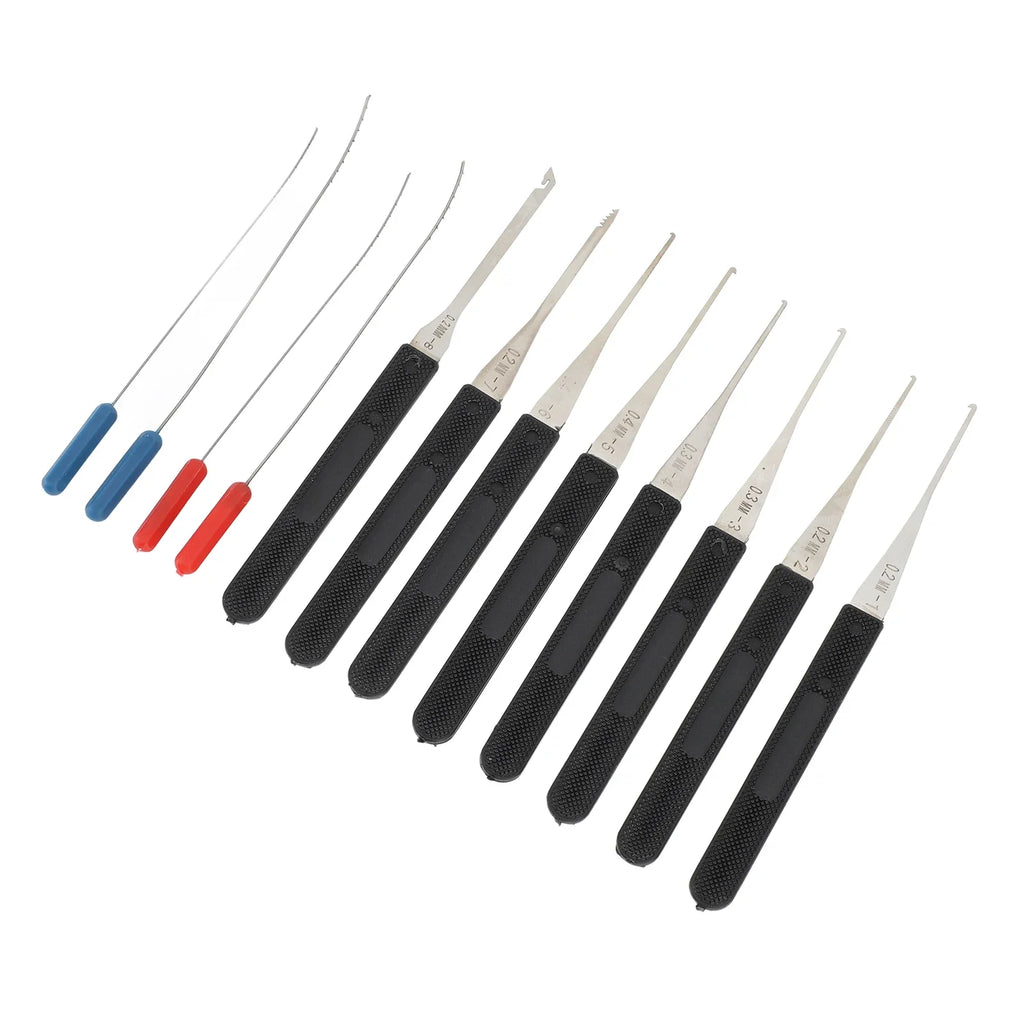 12-Pc Broken Key Extractor Set | Spring Steel Lock Tool Kit