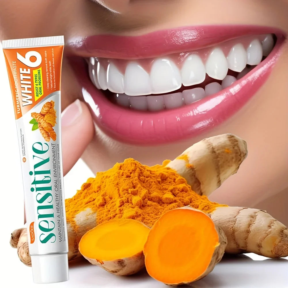 Turmeric Whitening Toothpaste – Deep Clean & Fresh Breath 100g