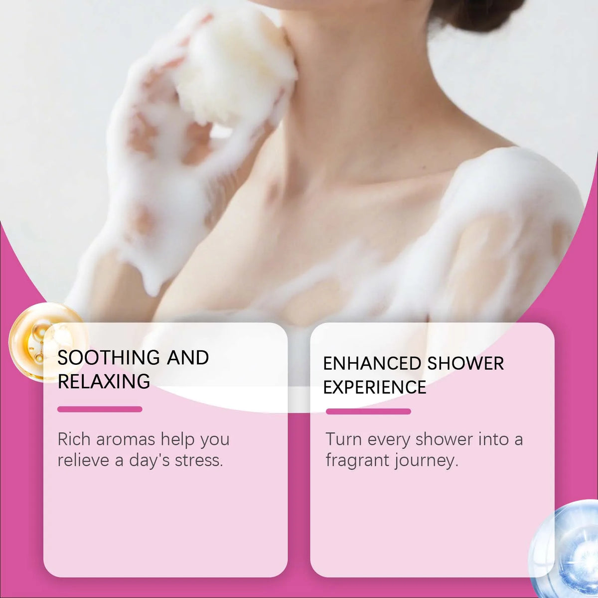 OceAura Rose Aromatherapy Shower Steamers | Home Spa Gift Set