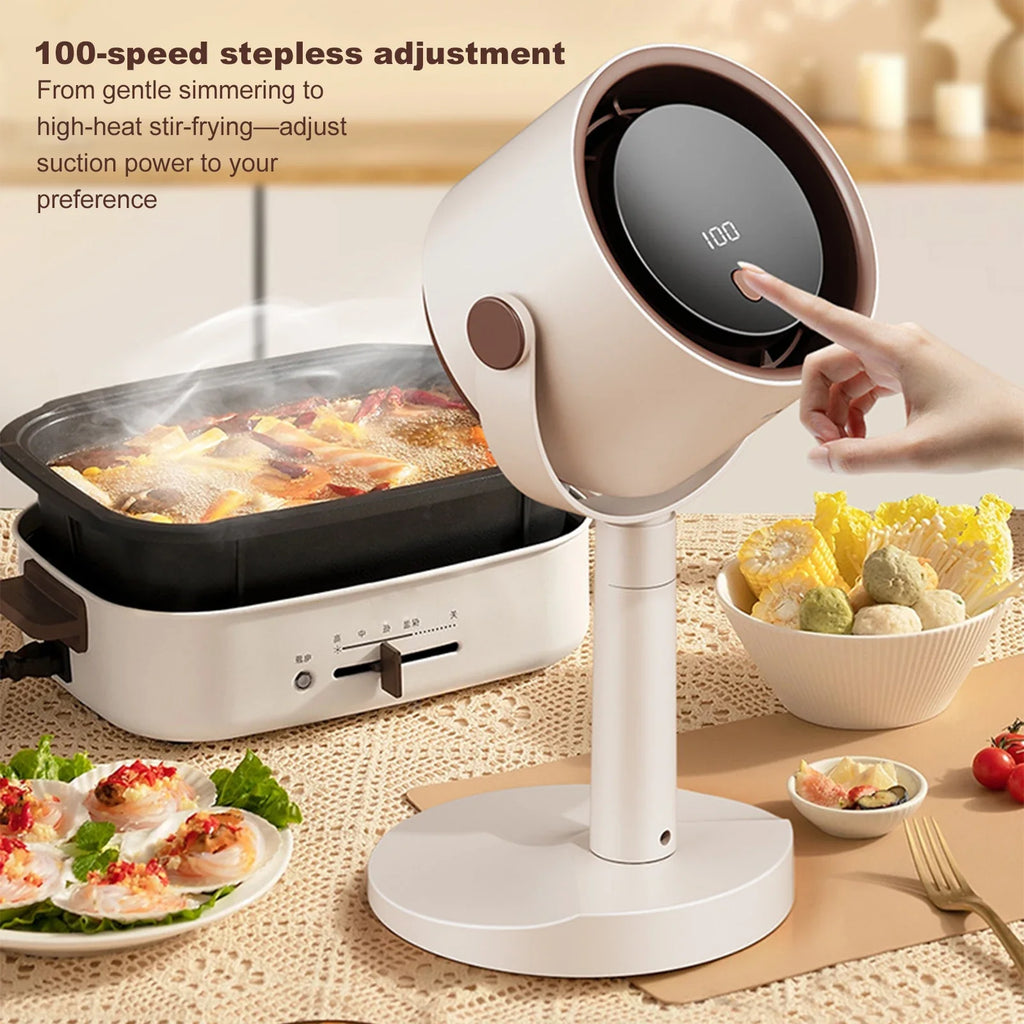 Kitchen Exhaust Fan USB Rechargeable Compact Desktop Small Hood