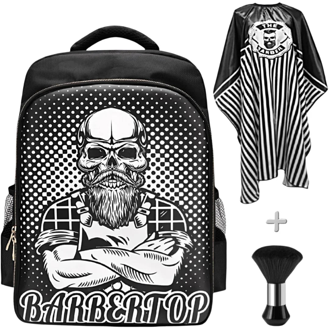 3-Piece Barber Tool Kit Storage Backpack | Hairdressing Bag