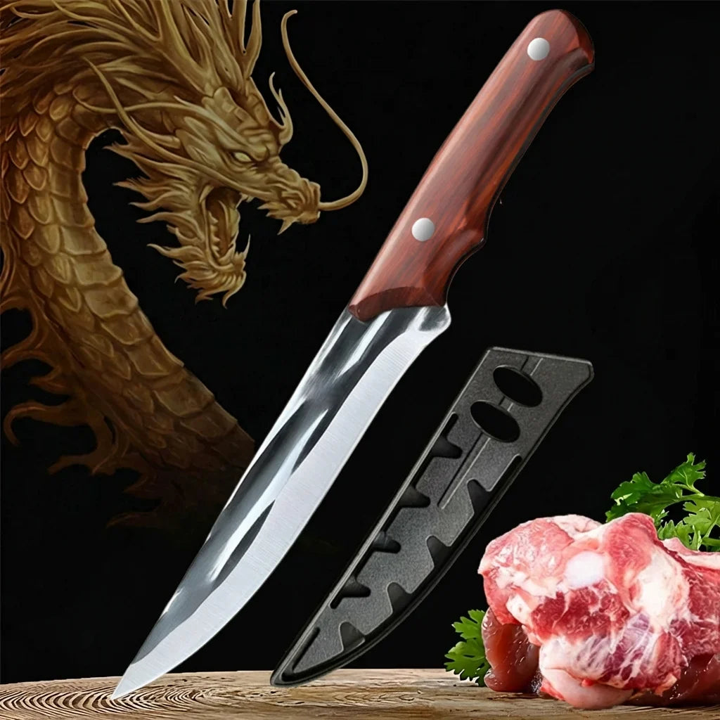 Hand Forged Longquan Boning Knife – Sharp Kitchen Slicing Knife