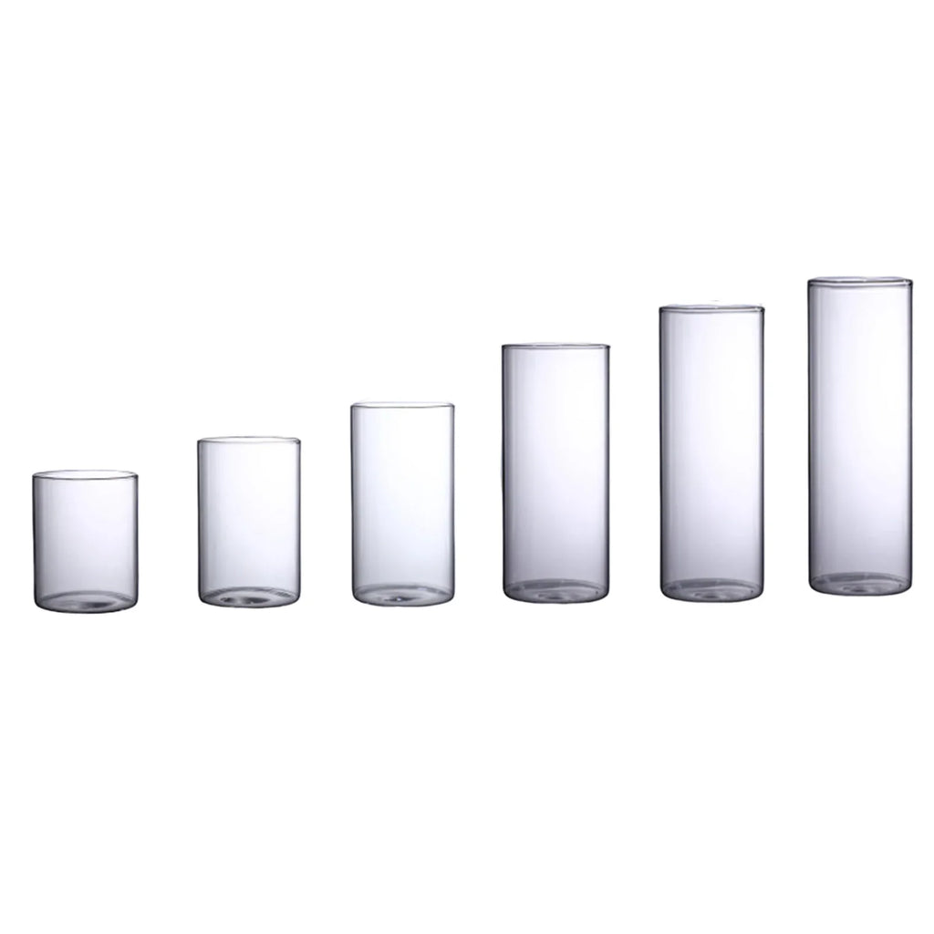 Glass Cylinder Vase | Hydroponic Flower Centerpiece for Weddings