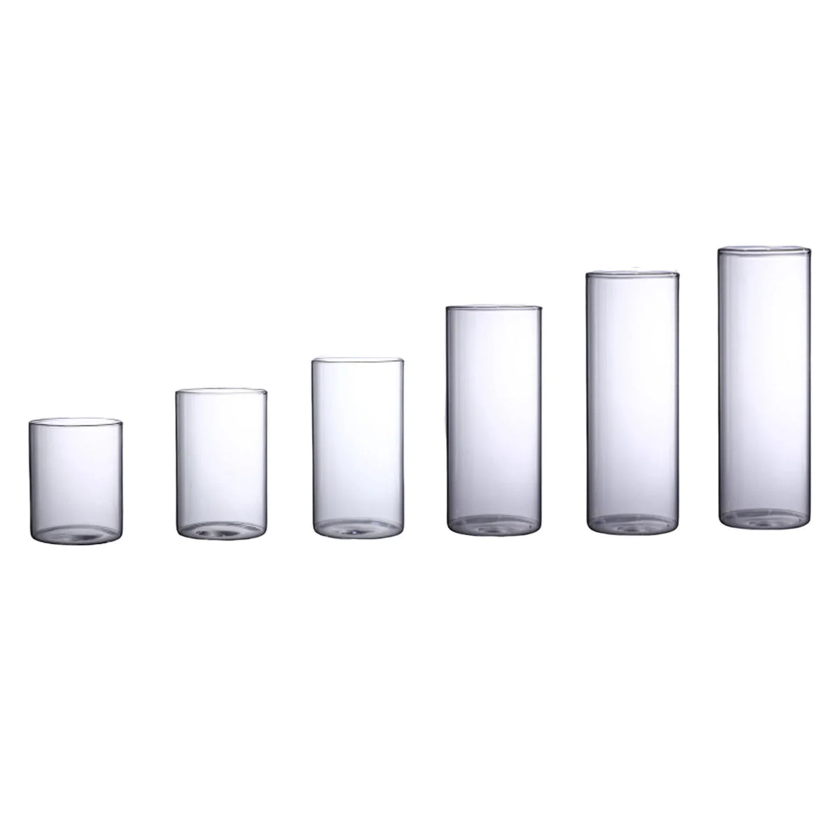 Glass Cylinder Vase | Hydroponic Flower Centerpiece for Weddings