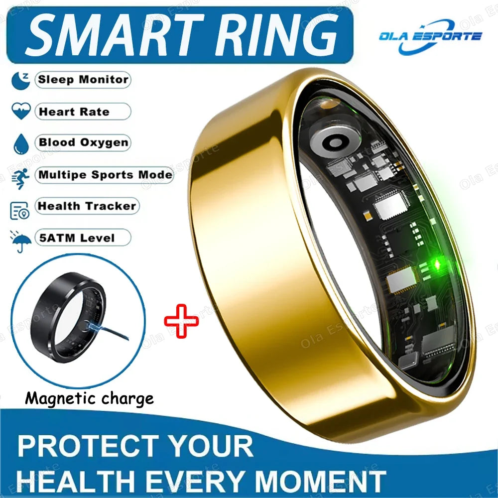 2025 Smart Ring Heart Rate Blood Pressure Sleep Monitoring Motion