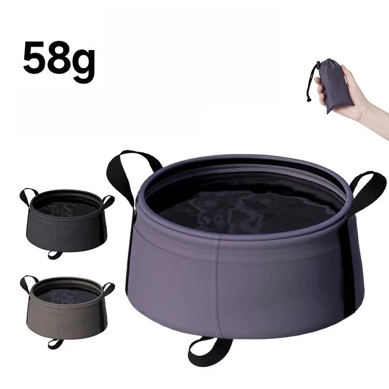 Portable Folding Basin 8.5L – Camping & Travel Wash Bowl