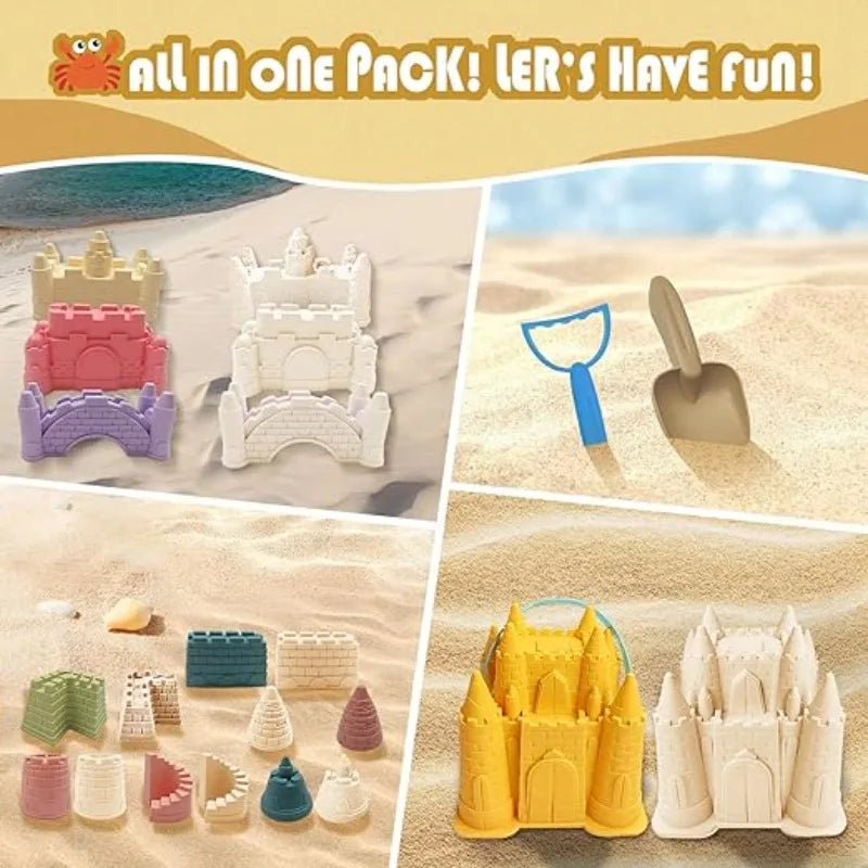 Kids Beach Sand Castle Toy Set – Outdoor Sand Play Tools
