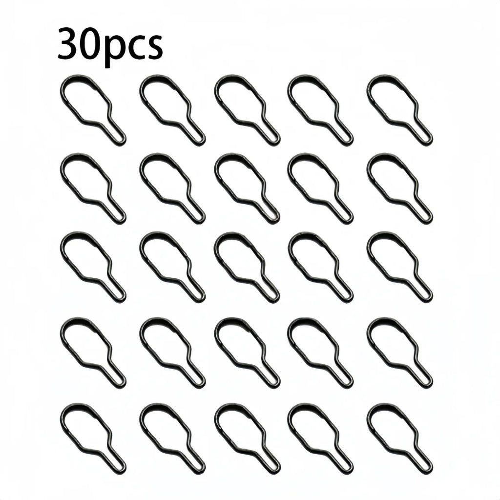 30pcs Metal PVA Bag Clips – Gourd-Shaped Carp Fishing Connectors