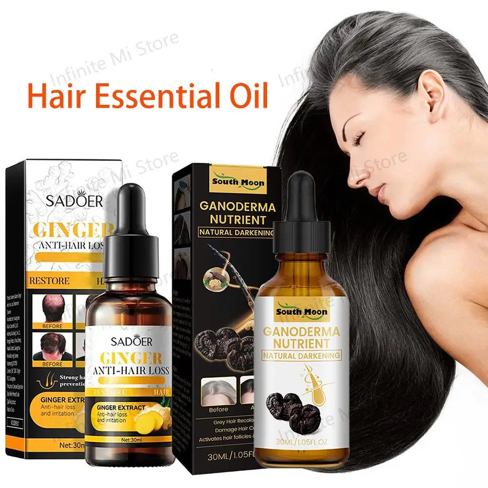 Ginger Hair Care Oil Repair Dry Frizzy Serum Prevent Baldness