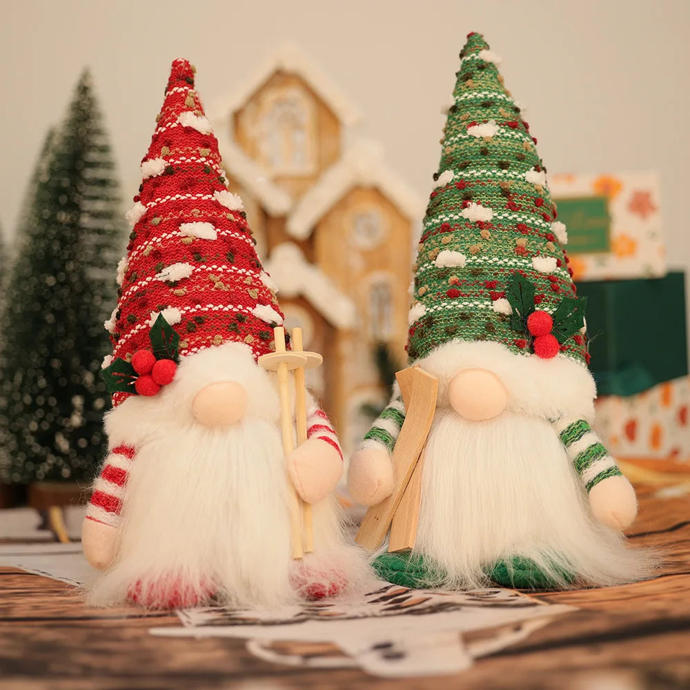 Christmas Decoration Items American Country Knitted Ribbon Light