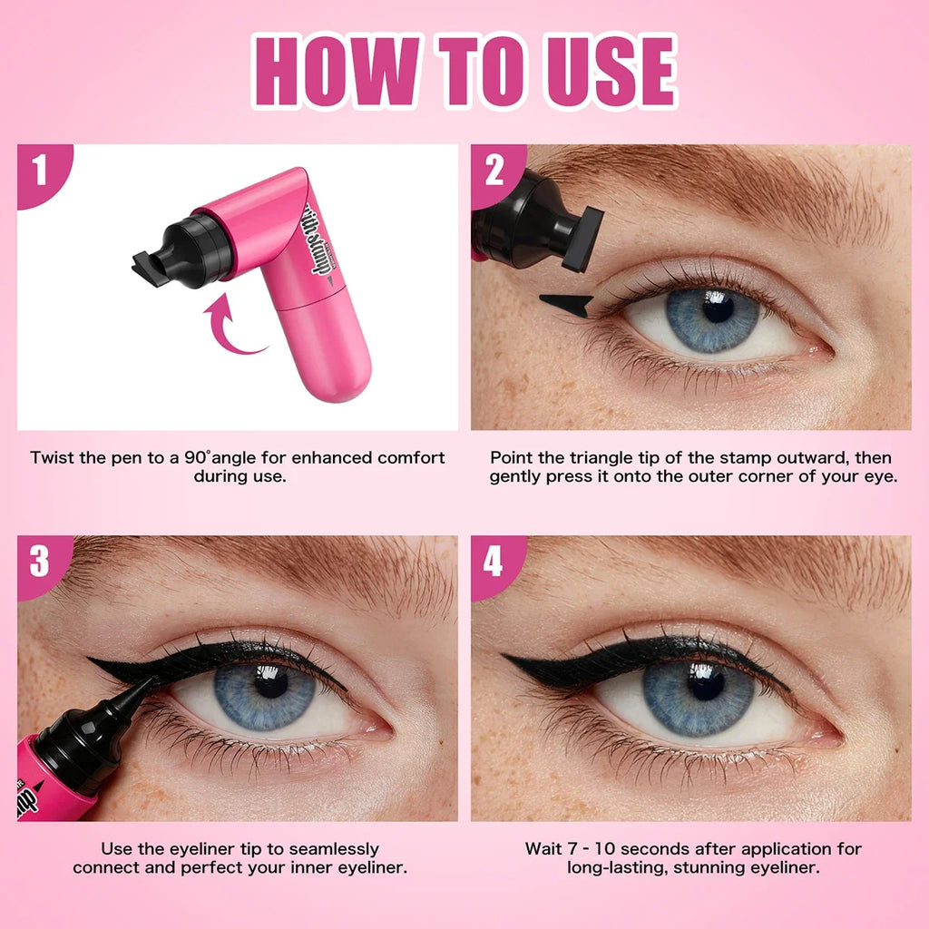 Hello Kiss Dual-Ended Stamp Liquid Eyeliner – Waterproof