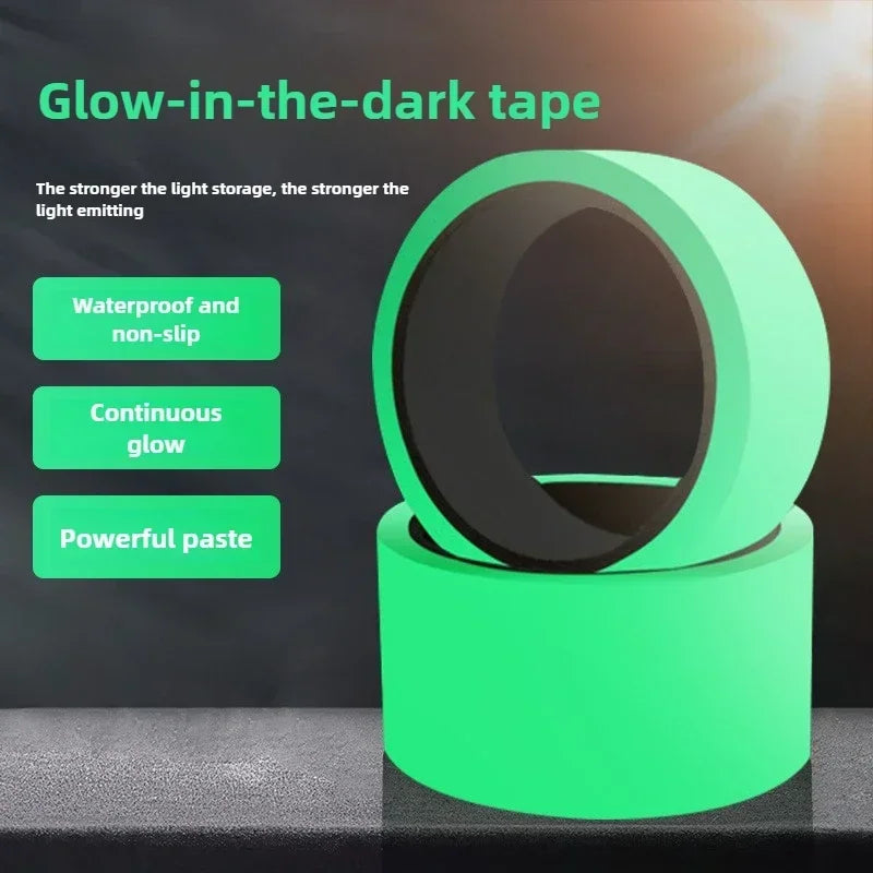 5M Glow in the Dark Self-Adhesive Tape | Waterproof Luminous Strip