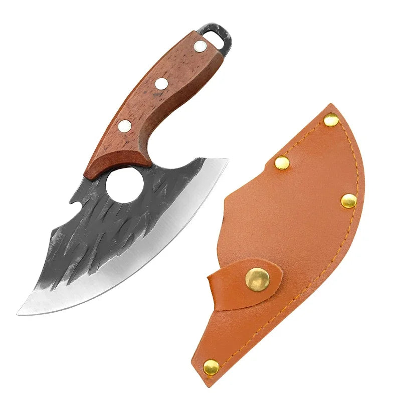 InLeung Hand-Forged Boning Knife – Meat Cleaver Chef Knife