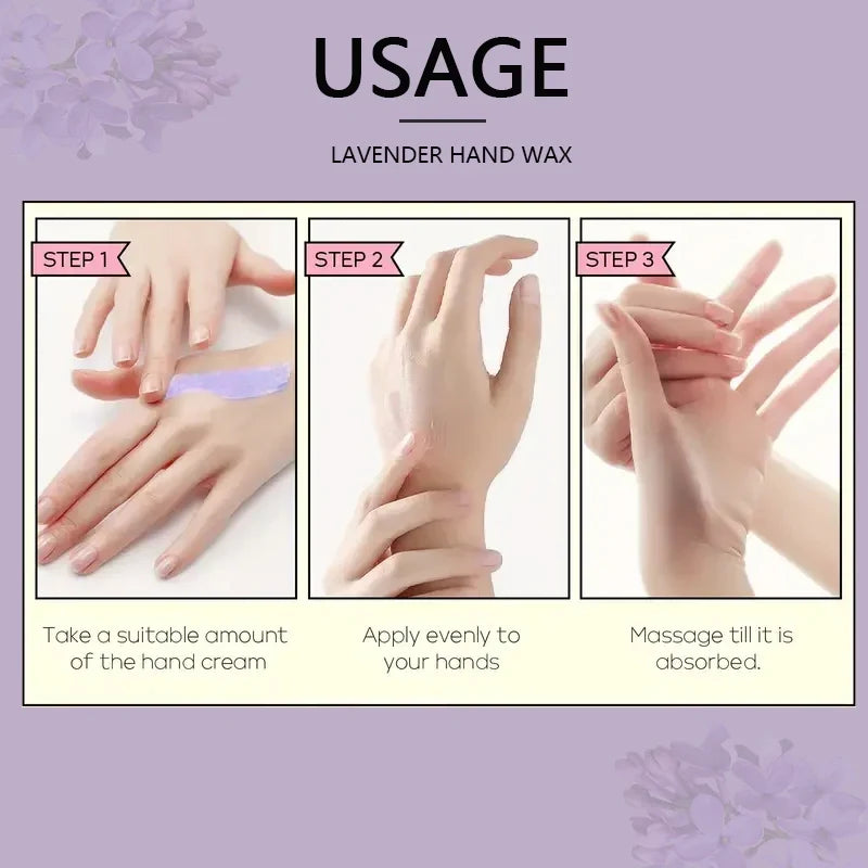 Lavender Hand Wax Mask – Moisturizing & Brightening Skin Treat