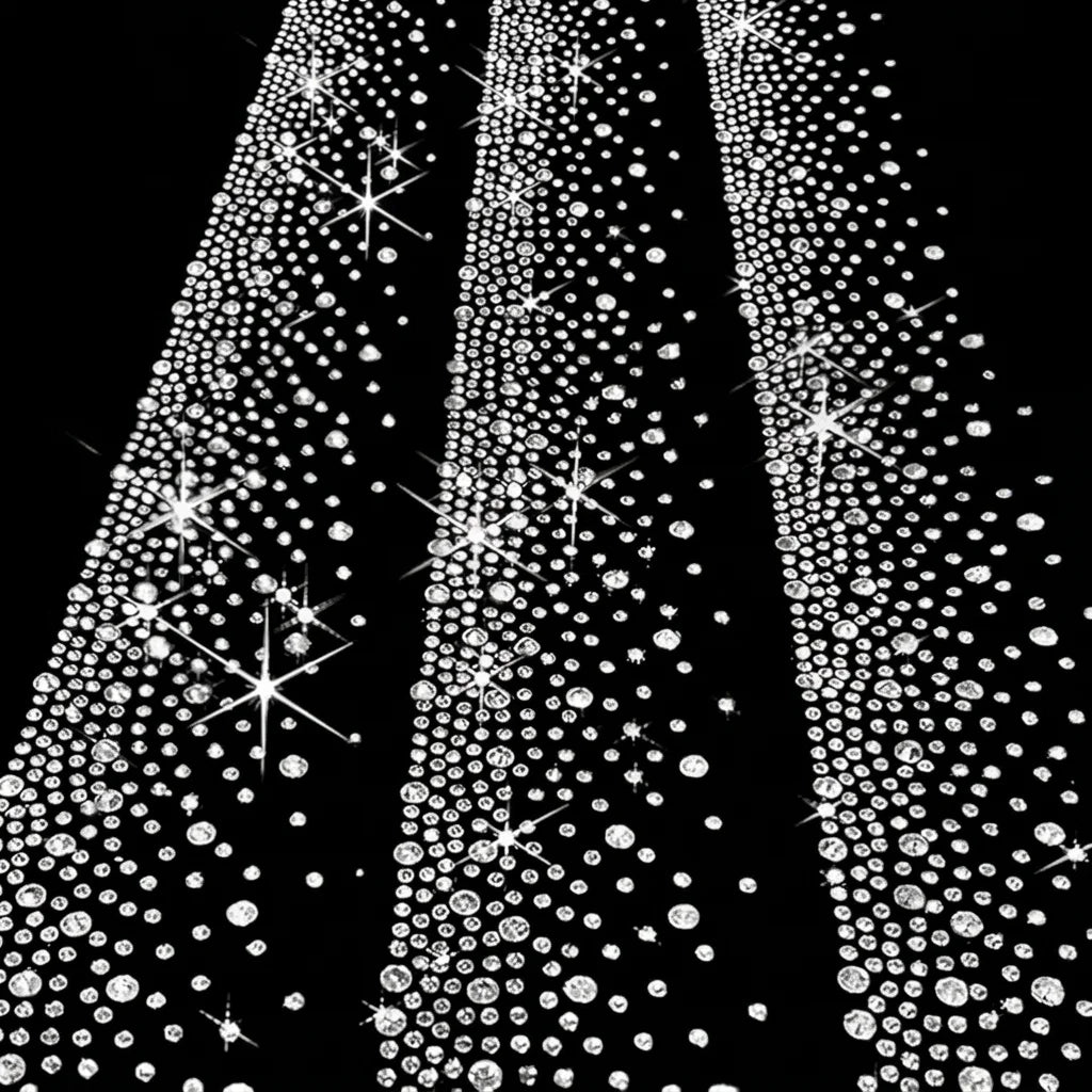 Rhinestone Transfer Patch Shiny Heat Sparkle Iron-on Moderate Decal