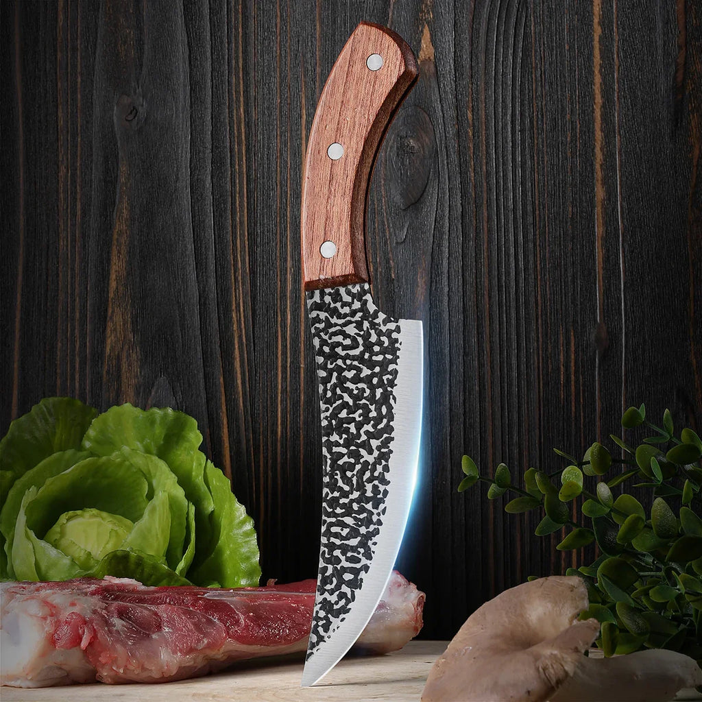 SHENJIU Forged Stainless Steel Boning Knife – 14.5" Butcher
