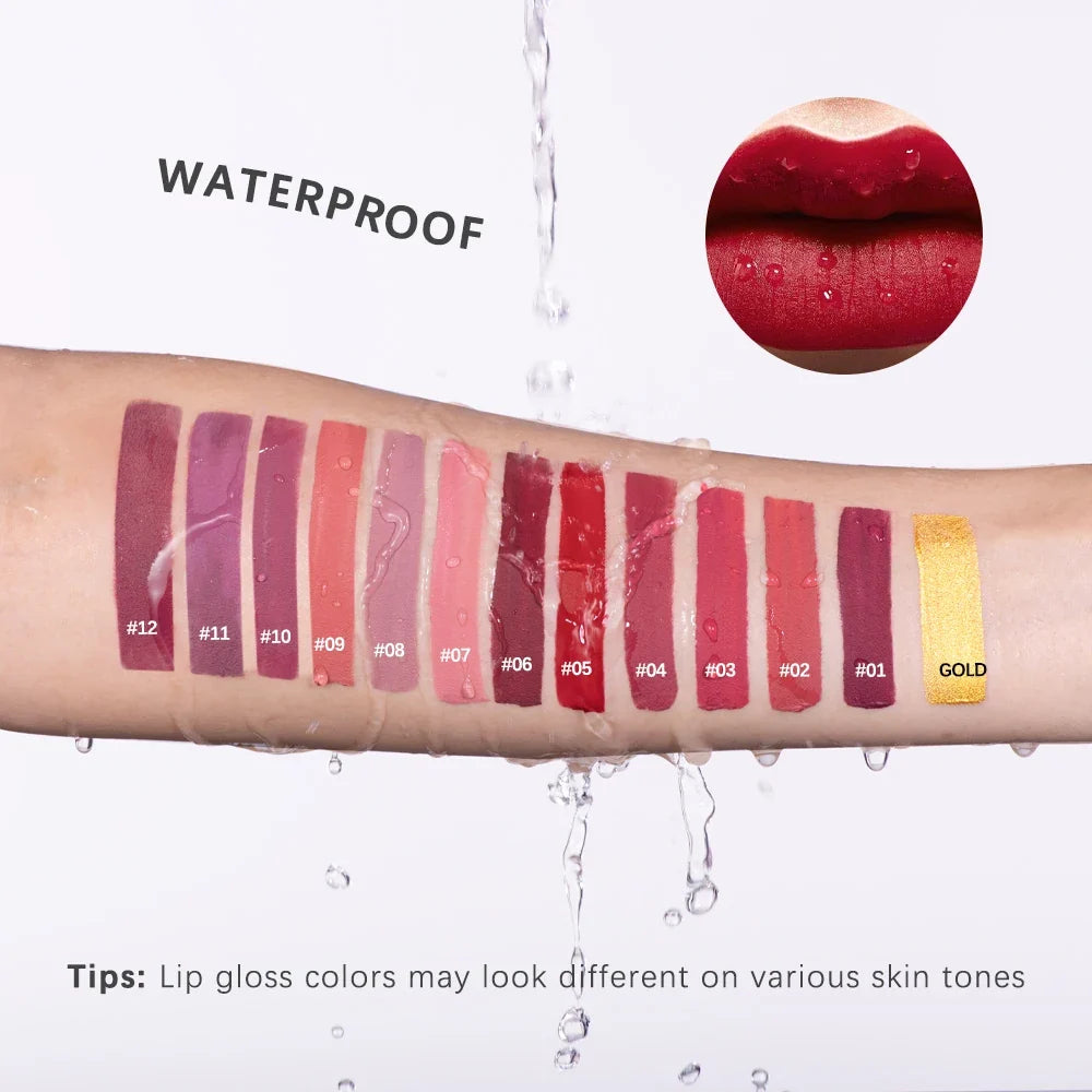Matte Liquid Lipstick Set | Waterproof Velvet Lip Gloss 3 Colors