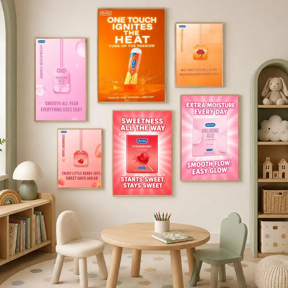 Self-Stick HD PVC Wall Art Poster – Waterproof Home Decor