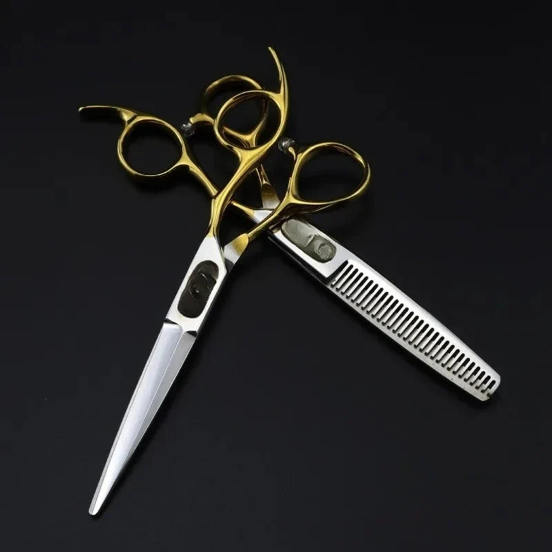 6-Inch Professional Hair Thinning Scissors | 6CR Stainless Steel