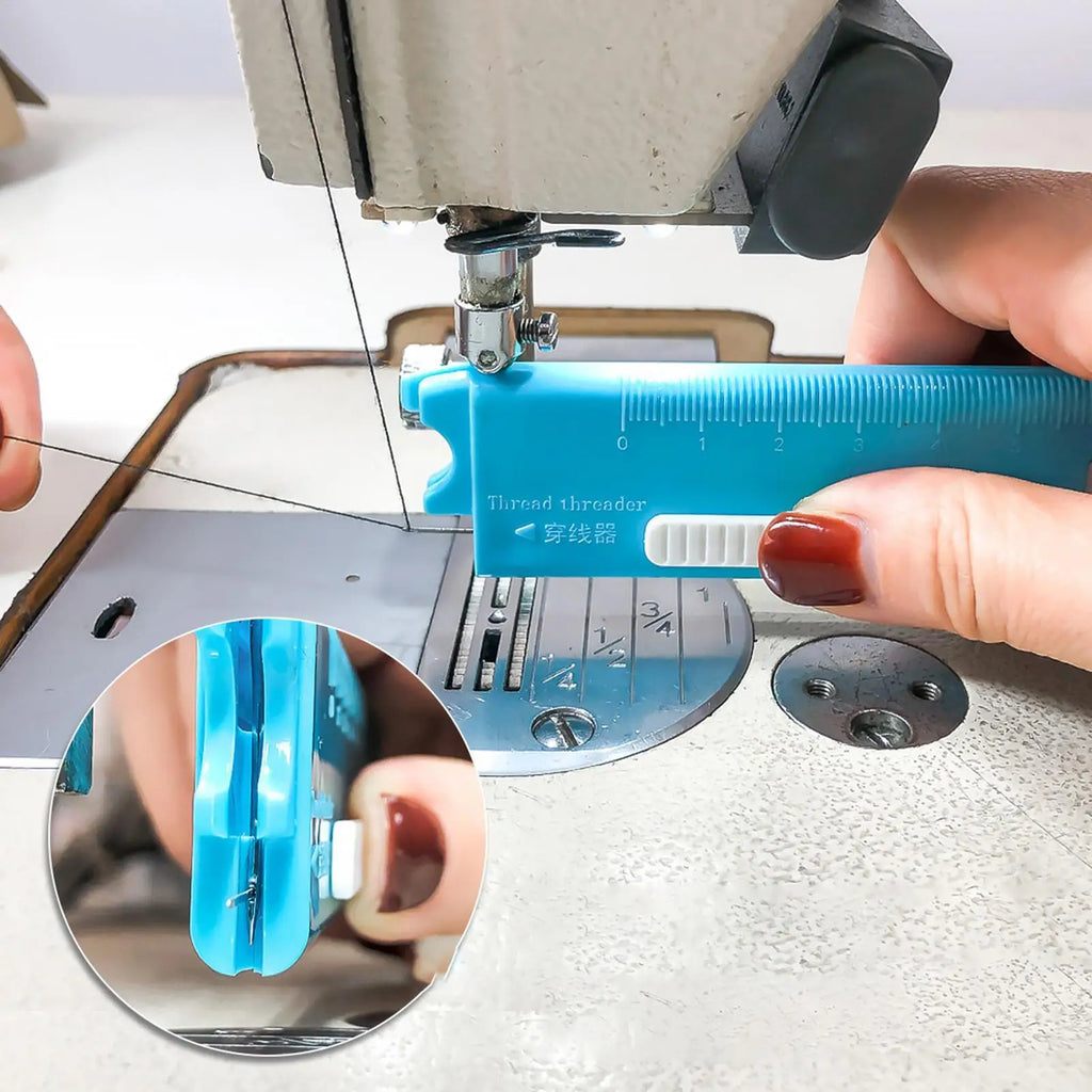 4-in-1 Automatic Needle Threader with Magnifier & Seam Ripper